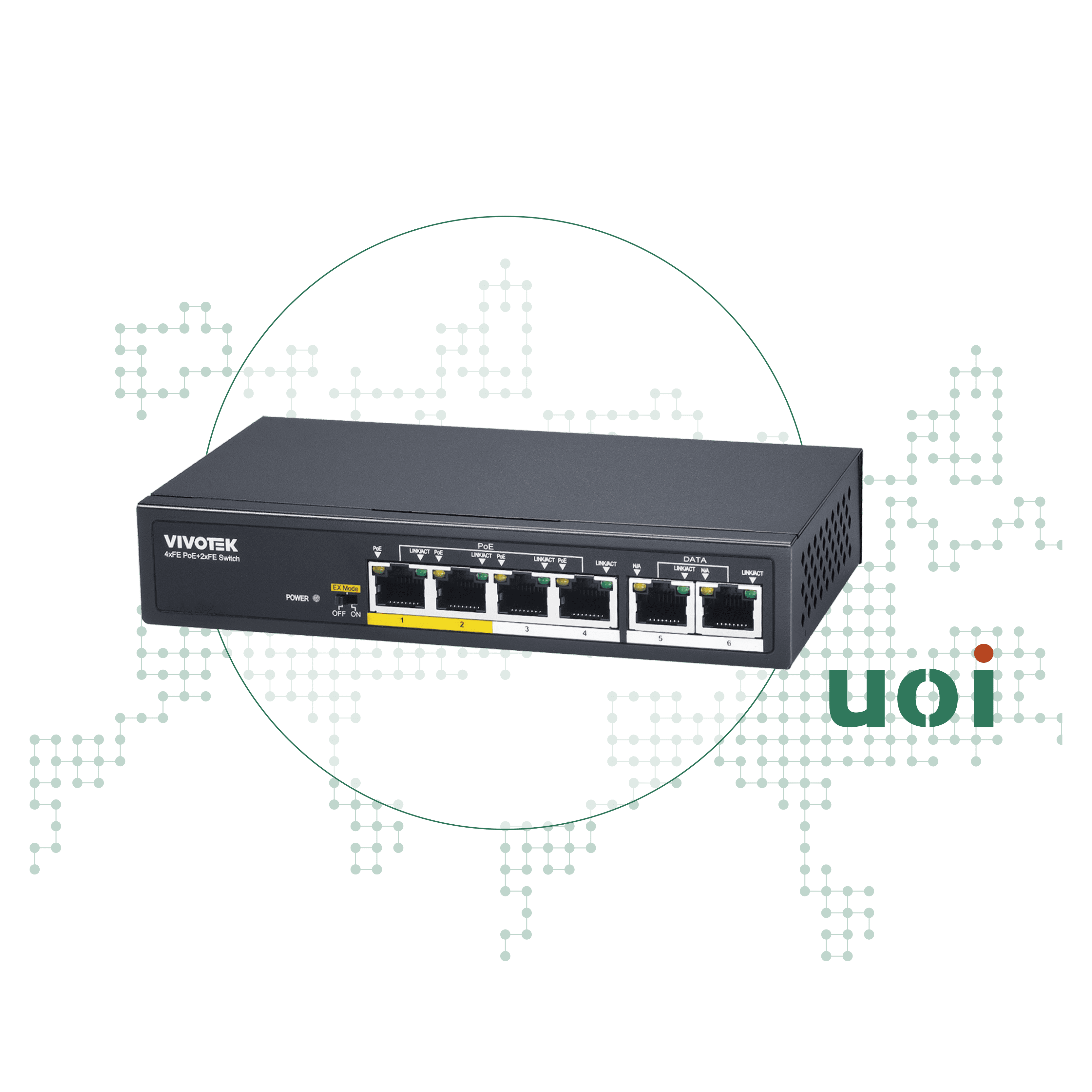 AW-FET-060D-065,4埠PoE+2埠UTP非網管型交換器