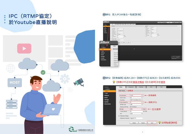 IPC(RTMP協定) 於Youtube直播說明 - 聯順聯網股份有限公司