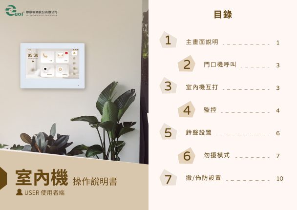 Cover_室內機 VTH2621G-P_USER端_240507